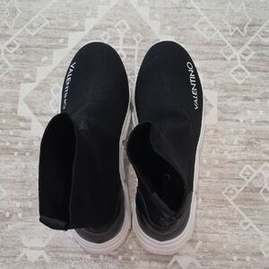 Valentino Black and White Sock Sneakers
